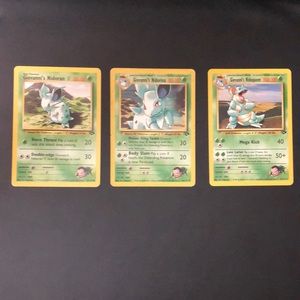 Giovanni’s Nidoqueen 90’s evolution set Authentic
